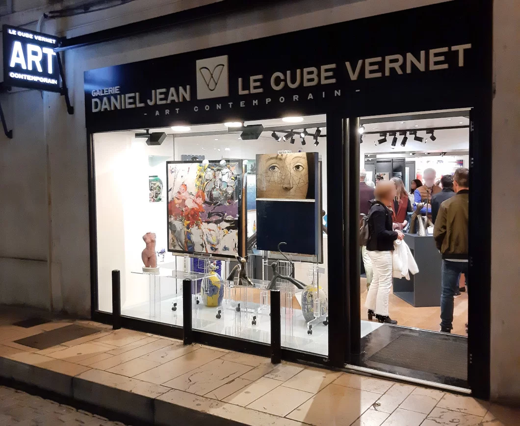 La galerie d'art contemporain Le Cube Vernet à Avignon, France La galerie d'art contemporain Le Cube Vernet à Avignon, France